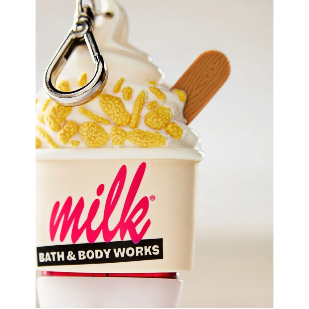 Bath Body Works Milk Bar Corn Flakes Soft Serve Sanitizer Pocketbac Holder NEW